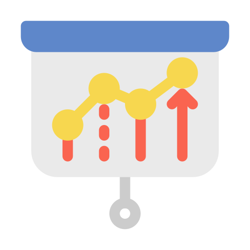 Analytic graph Generic Flat icon