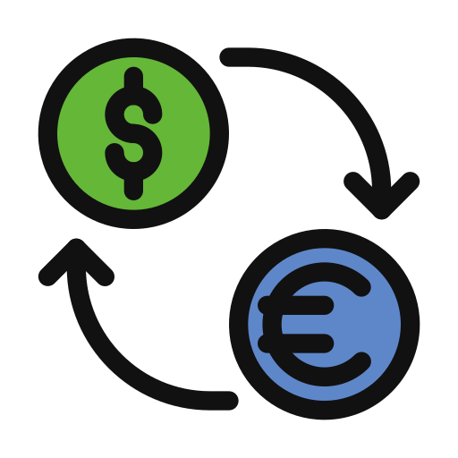 cambio de dinero Generic Outline Color icono