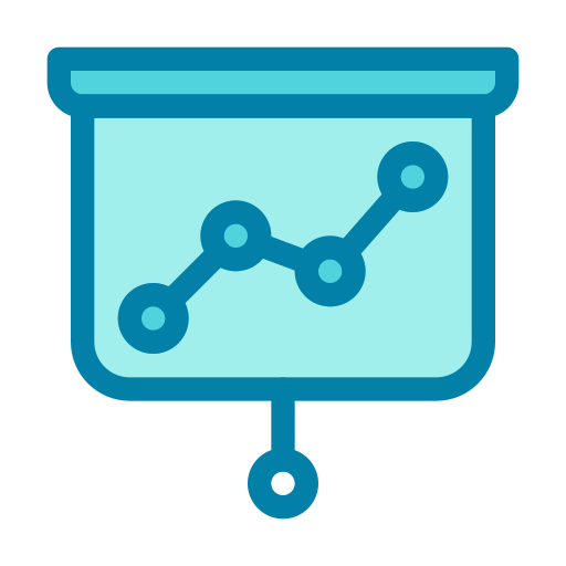 grafico analitico Generic Blue icona