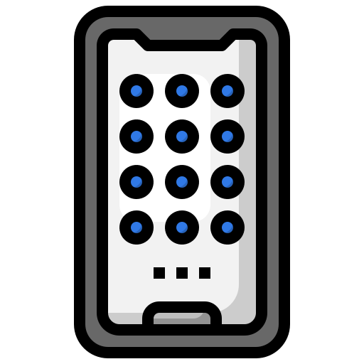 teléfono inteligente Surang Lineal Color icono