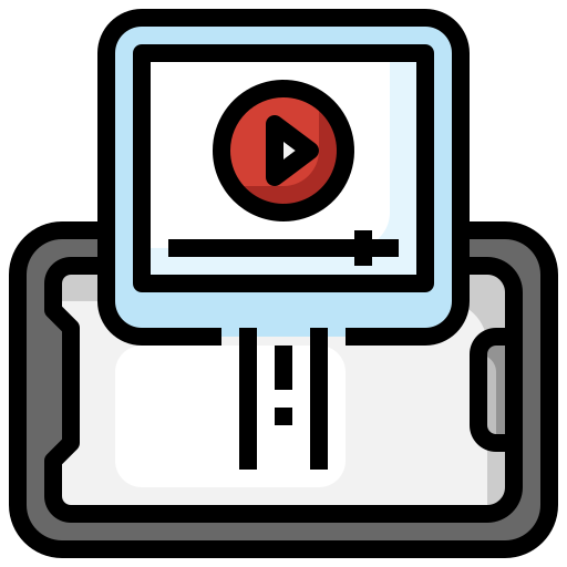 reproductor de video Surang Lineal Color icono