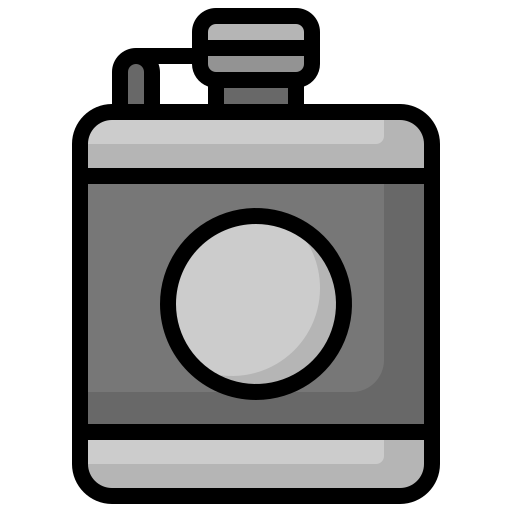 Hip flask Surang Lineal Color icon