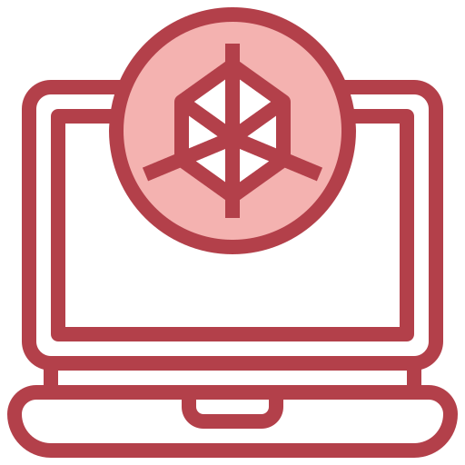 computadora portátil Surang Red icono