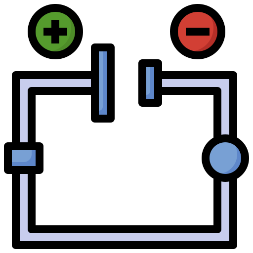 circuito eléctrico Surang Lineal Color icono