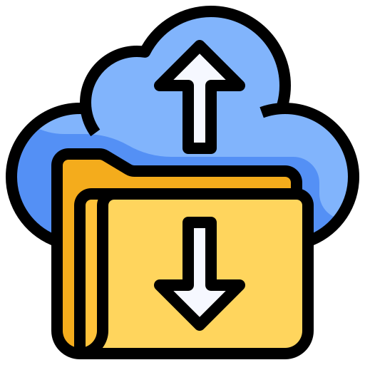 cloud-dienst Surang Lineal Color icon