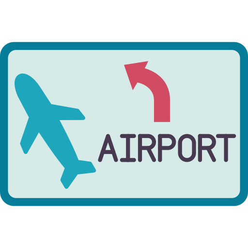 aeropuerto Amethys Design Flat icono