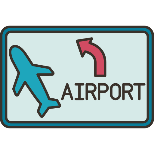 Airport Amethys Design Lineal Color icon