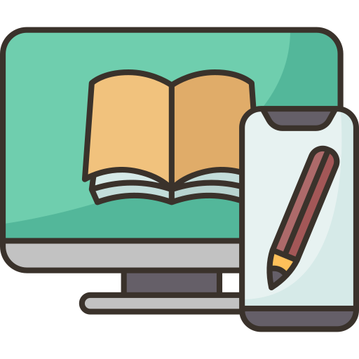 Online learning Amethys Design Lineal Color icon