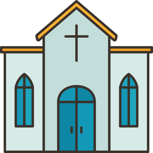 教会 Amethys Design Lineal Color icon