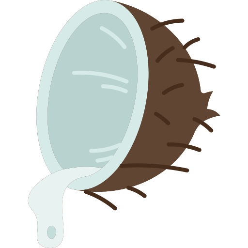 Coconut oil Amethys Design Flat icon