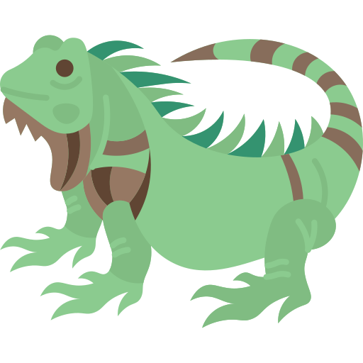 Iguana Amethys Design Flat icon