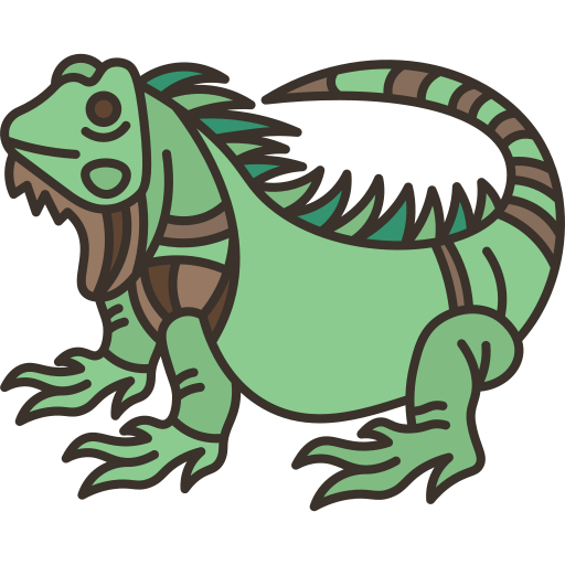 iguana Amethys Design Lineal Color icona