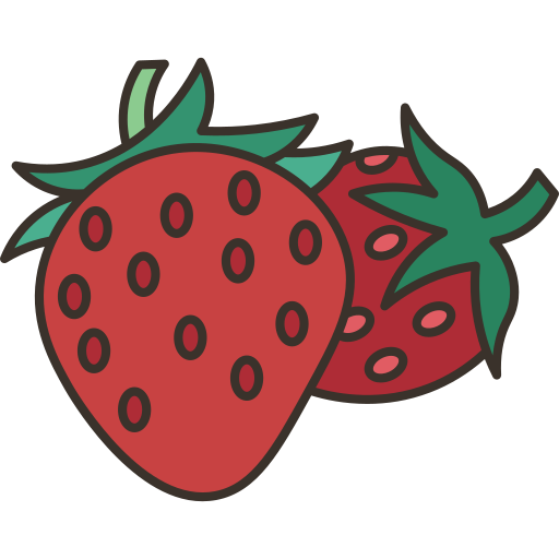 Strawberry Amethys Design Lineal Color icon