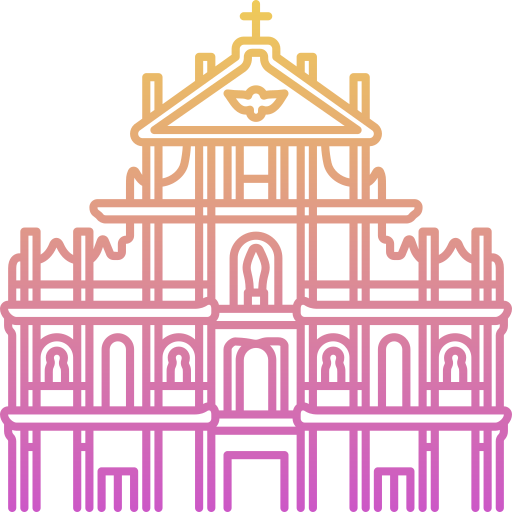 cattedrale di san paolo di macao Generic Gradient icona