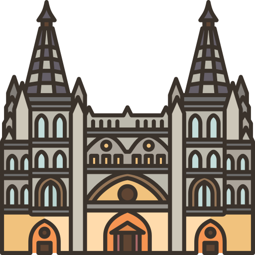 cattedrale di burgos Amethys Design Lineal Color icona