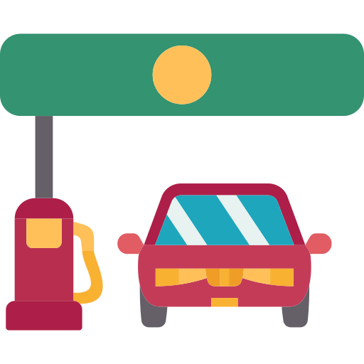 Gas station Amethys Design Flat icon