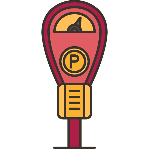 parkeermeter Amethys Design Lineal Color icoon