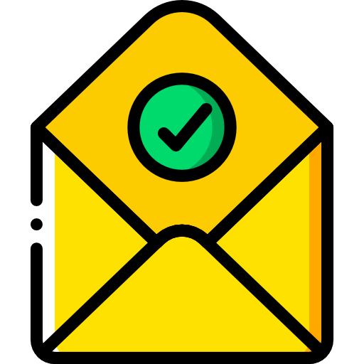 e-mail Basic Miscellany Yellow icoon