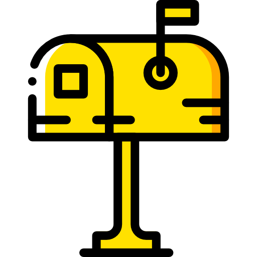 Mailbox Basic Miscellany Yellow icon