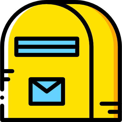 Mailbox Basic Miscellany Yellow icon