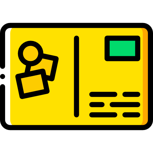 Postcard Basic Miscellany Yellow icon