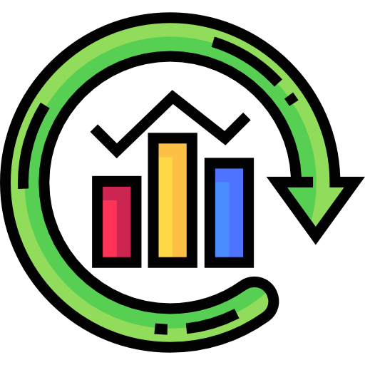 Analytics Detailed Straight Lineal color icon