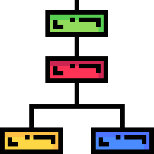 도표 Detailed Straight Lineal color icon