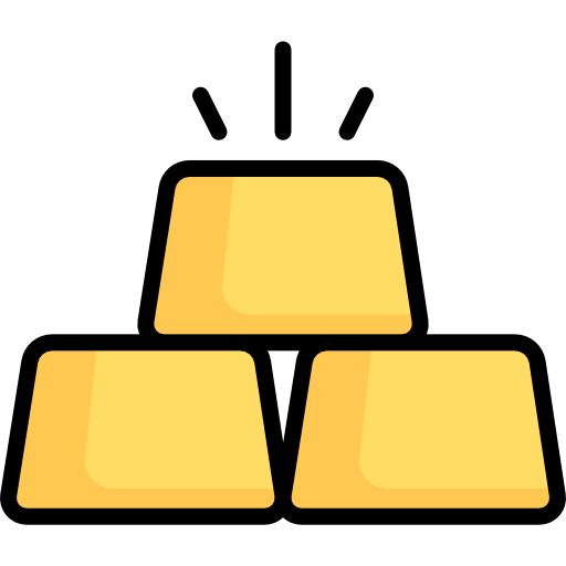 lingote de oro Special Lineal color icono