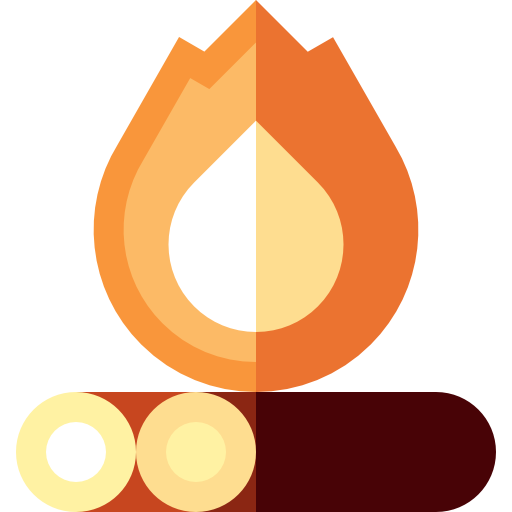 Bonfire Basic Straight Flat icon