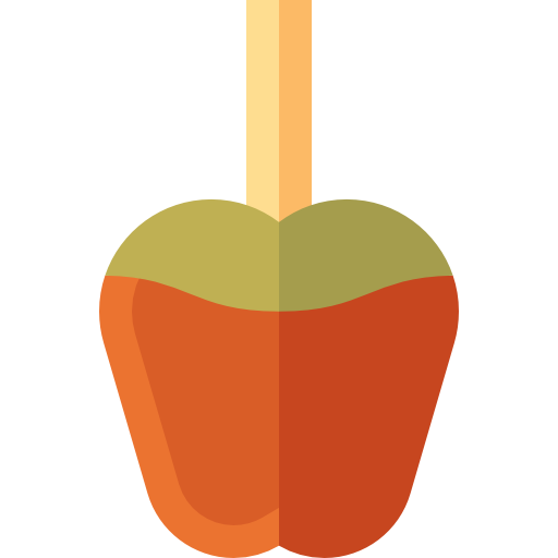 karmelizowane jabłko Basic Straight Flat ikona