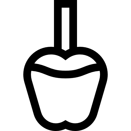 Карамелизированное яблоко Basic Straight Lineal иконка