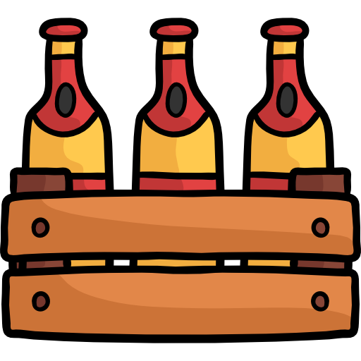 Beers Hand Drawn Color icon