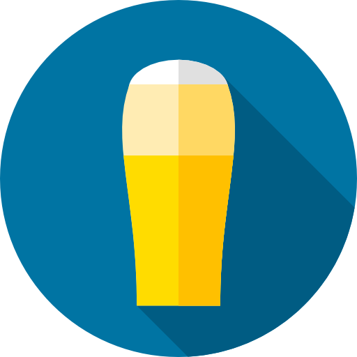bebida alcoholica Flat Circular Flat icono