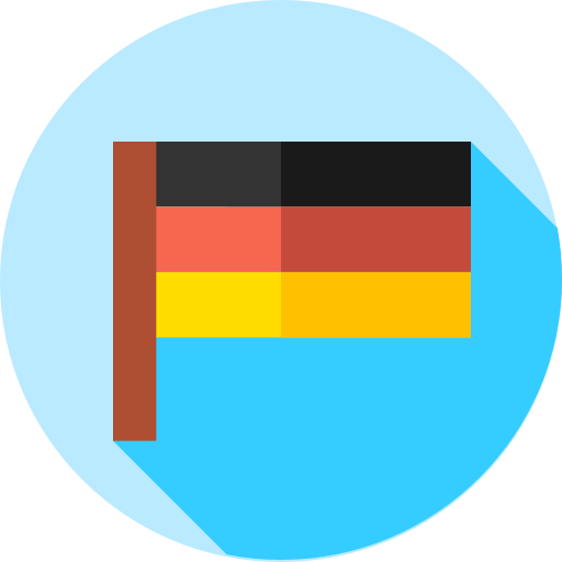 niemcy Flat Circular Flat ikona