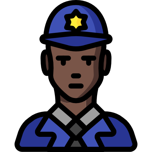 警官 Basic Mixture Lineal color icon