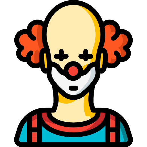 clown Basic Mixture Lineal color icoon