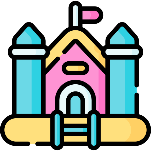 Bouncy castle Special Lineal color icon