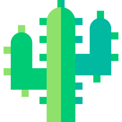 Cactus Basic Straight Flat icon