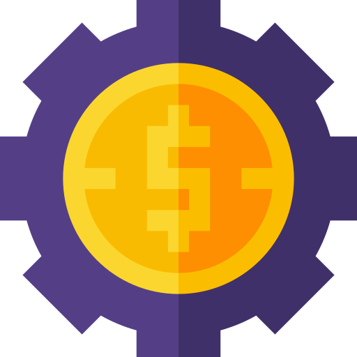 administración del dinero Basic Straight Flat icono