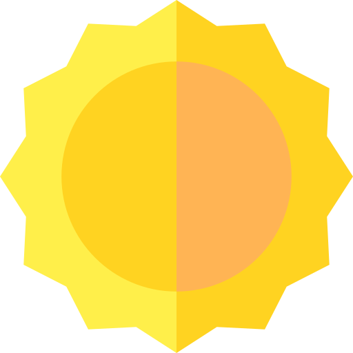 Sun Basic Straight Flat icon