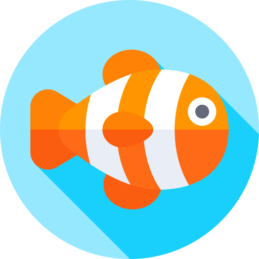 clownfische Flat Circular Flat icon