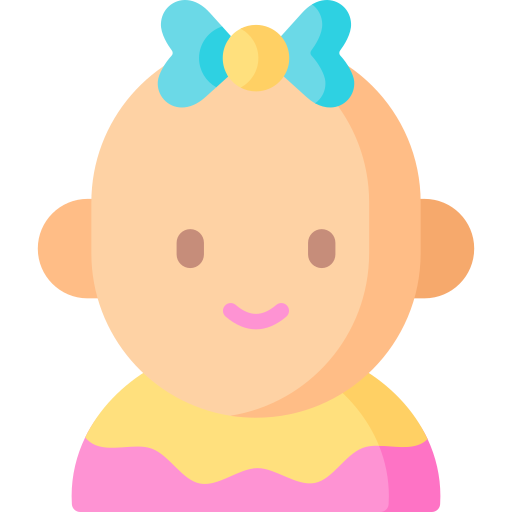 女の赤ちゃん Special Flat icon