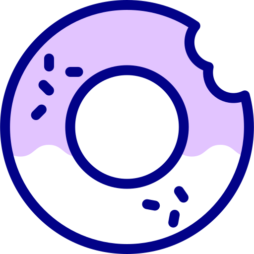 Donut Detailed Mixed Lineal color icon