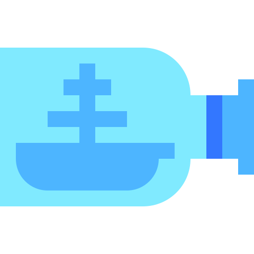 Ship in a bottle Basic Sheer Flat icon