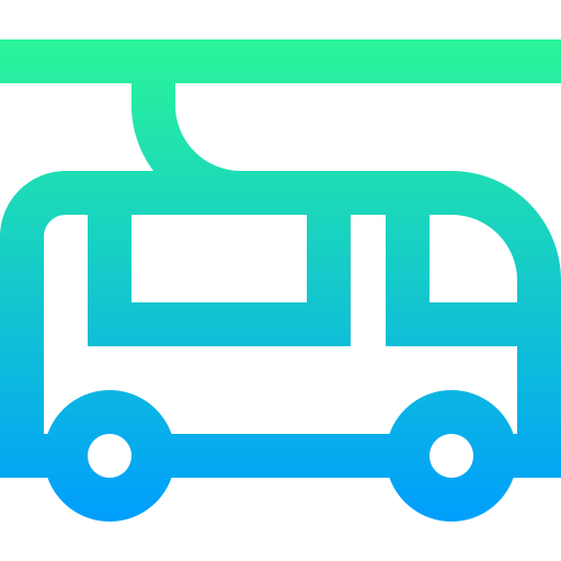 Trolleybus Super Basic Straight Gradient icon