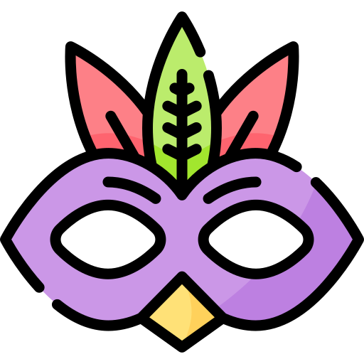 karnevalsmaske Special Lineal color icon