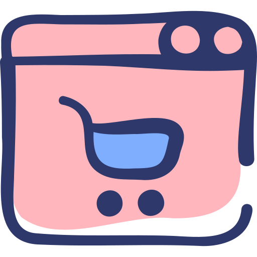 las compras en línea Basic Hand Drawn Lineal Color icono