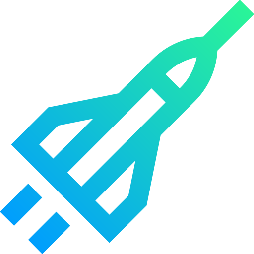 Rocket Super Basic Straight Gradient icon