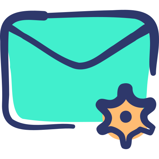 Почтовое отправление Basic Hand Drawn Lineal Color иконка