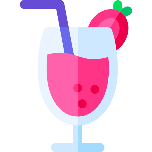 Strawberry milk Basic Rounded Flat icon